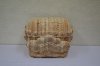 獅子頭　大型精密細工　木彫　旧家蔵出し品　漆器 木彫 漆塗り 獅子頭 赤獅子 工芸品 骨董 アンティーク 日本製 小民具